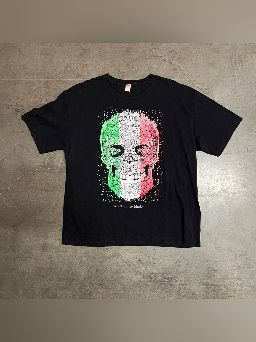 Black Aztec Calendar Graphic Tee